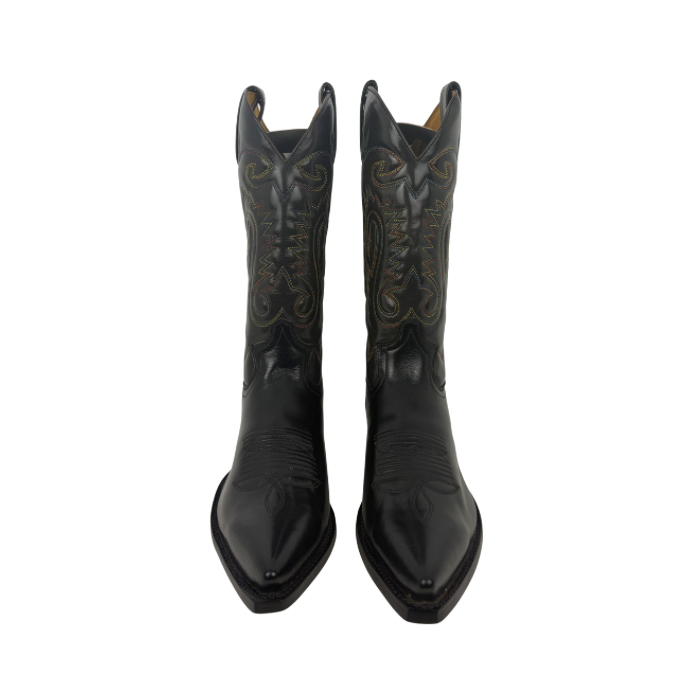 Sendra 2450 Florentic Black Multicolor Embroidered Boots