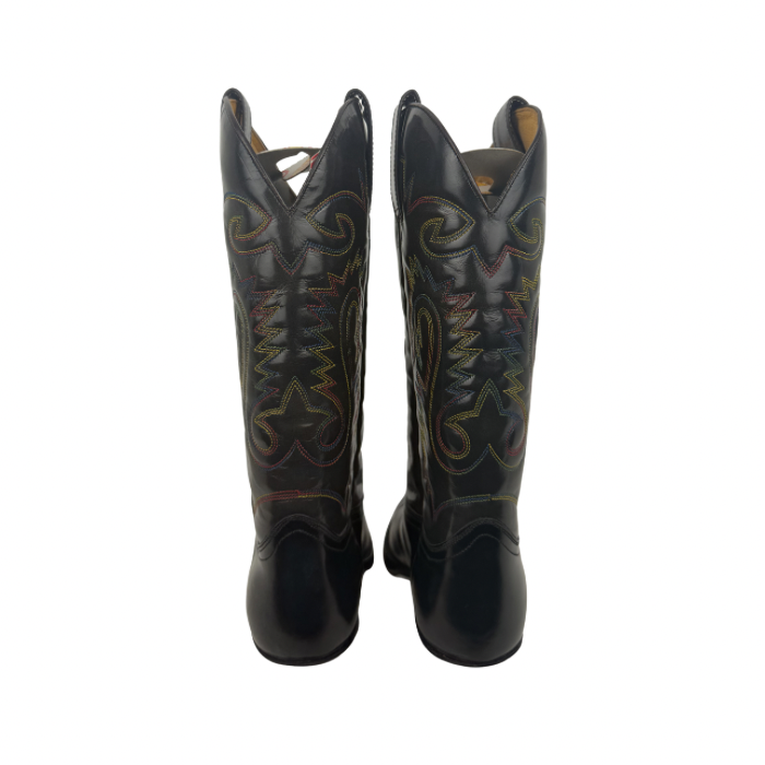 Sendra 2450 Florentic Black Multicolor Embroidered Boots