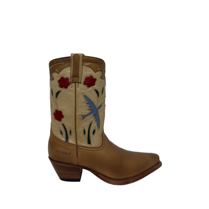Sendra Boots 4652 Pájaros y Flores Marrón