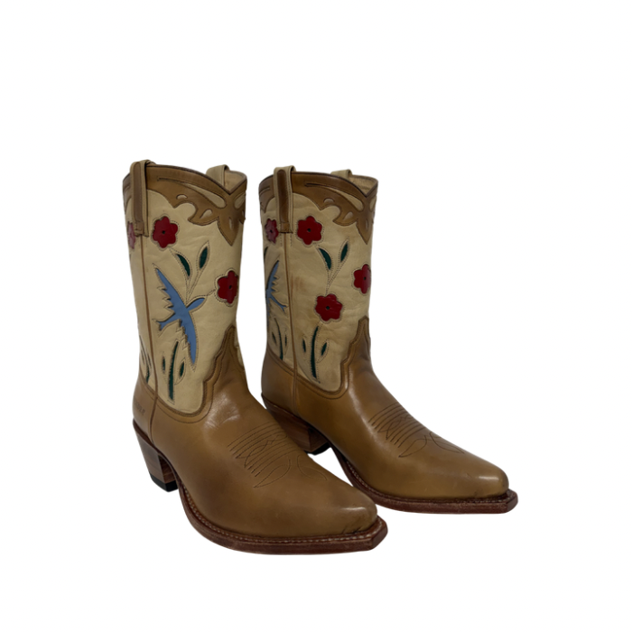 Sendra Boots 4652 Pájaros y Flores Marrón