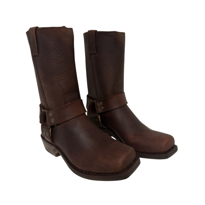 Black Oil Boots 1918 Pull Oil Brown