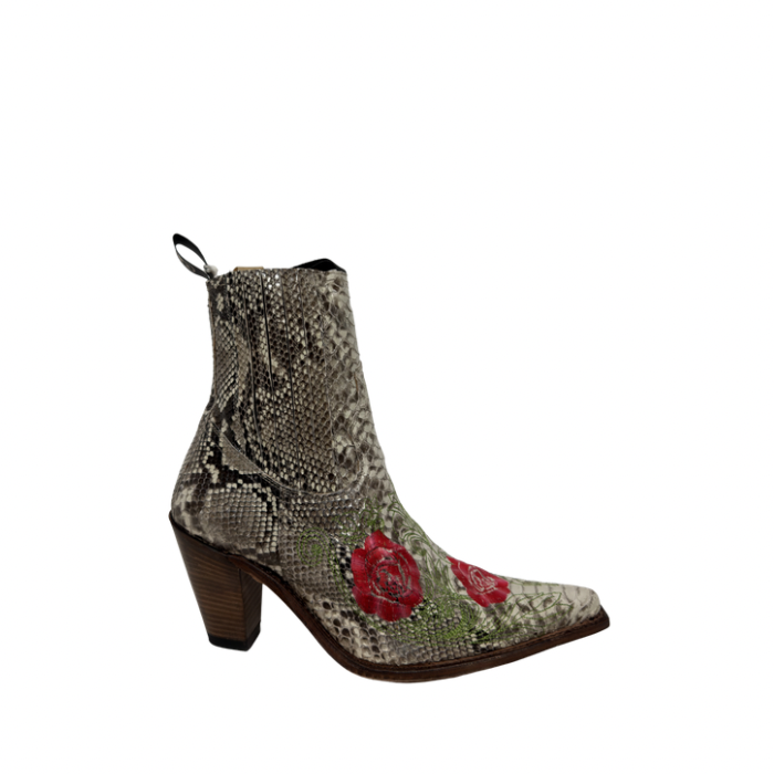 Sendra Boots 7234 Pitón Blanco y Negro