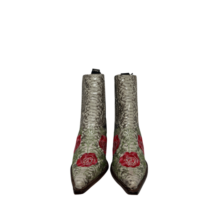 Sendra Boots 7234 Pitón Blanco y Negro